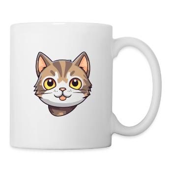 American Wirehair Cat Cartoon Watercolor Clipart - Mug - white - Right