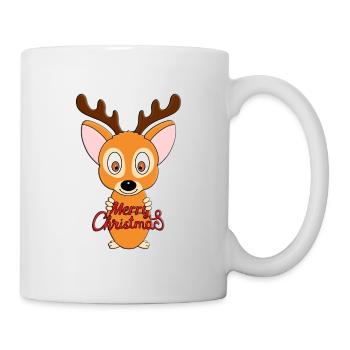REH - WEIHNACHTEN - MERRY CHRISTMAS - Tasse - Weiß - Rechts