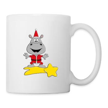STERNSCHNUPPE - NILPFERD - WEIHNACHTEN - Tasse - Weiß - Rechts
