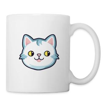 Foldex Katze Karikatur Aquarell Illustration - Tasse - Weiß - Rechts