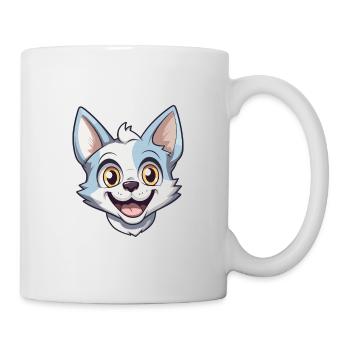 Donskoy Cat Cartoon Illustration à l’aquarelle - Mug blanc - blanc - Droite