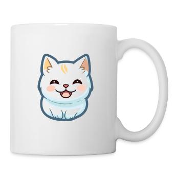 Burmilla chat dessin animé aquarelle illustration - Mug blanc - blanc - Droite