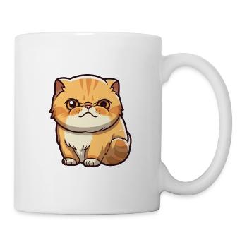 Exotic Shorthair Cat Cartoon Watercolor Clipart - Mug - white - Right