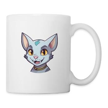 Arabian Egyptian Mau Cat Cartoon Watercolor Art - Mug - white - Right