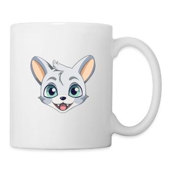 Donskoy Cat Cartoon Illustration à l’aquarelle - Mug blanc - blanc - Droite