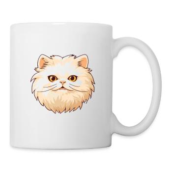 Colorpoint Persian Cat Cartoon Watercolor Clipart - Mug - white - Right