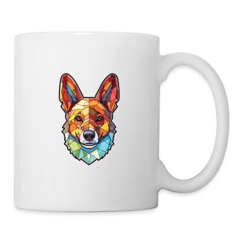 Lundehund chien race aquarelle verre Illustration - Mug blanc - blanc - Droite