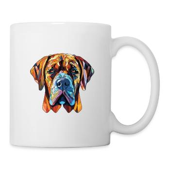 Majorque Mastiff chien race aquarelle Illustration - Mug blanc - blanc - Droite
