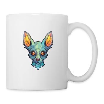 Lykoi chaton chat race aquarelle illustration - Mug blanc - blanc - Droite