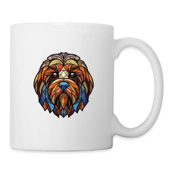 Lowchen Little Lion Dog Breed Colorful Watercolor - Mug - white - Right
