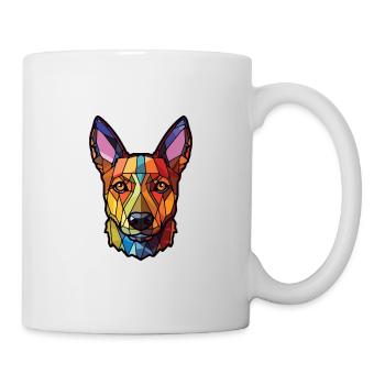 Lancashire Heeler Ormskirk Terrier Hund Aquarell - Tasse - Weiß - Rechts