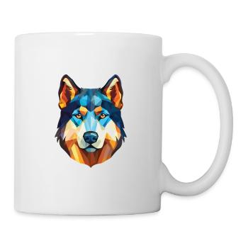 Labrador Husky chien canadien race aquarelle verre - Mug blanc - blanc - Droite