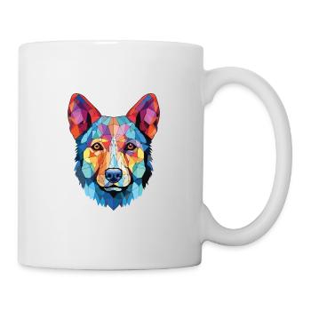 Labrador Husky Small Dog Breed Colorful Watercolor - Mug - white - Right