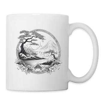 Framed Japanese Landscape - Mug - white - Right
