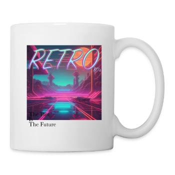 Néon rétro - Mug blanc - blanc - Droite