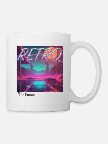 Retro Neon - Mug - white