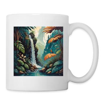 Regenwald - Tasse - Weiß - Rechts
