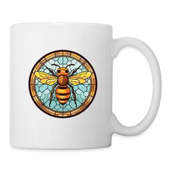Bee Colorful Watercolor Animal Pet Illustration - Mug - white - Right