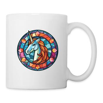 Unicorn Colorful Watercolor Animal Illustration - Mug - white - Right