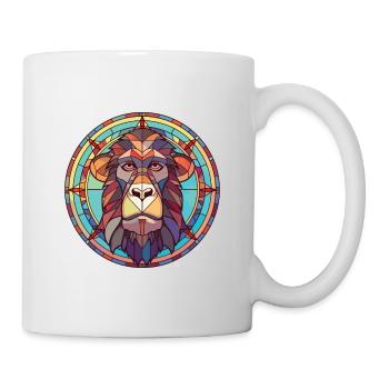 Baboon Colorful Watercolor Animal Pet Illustration - Mug - white - Right