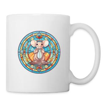 Mouse Colorful Watercolor Animal Pet Illustration - Mug - white - Right
