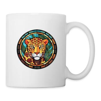Jaguar Aquarelle colorée Animal animal de compagnie Illustration - Mug blanc - blanc - Droite