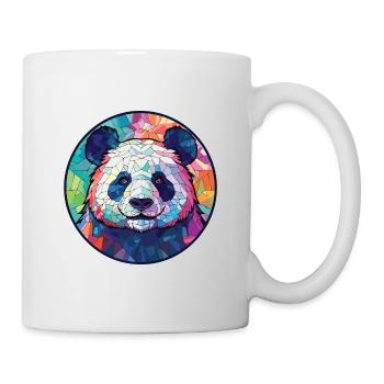 Panda Colorful Watercolor Animal Pet Illustration - Mug - white - Right