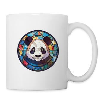 Panda Colorful Watercolor Animal Pet Illustration - Mug - white - Right