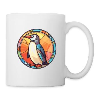Penguin Colorful Watercolor Animal Illustration - Mug - white - Right