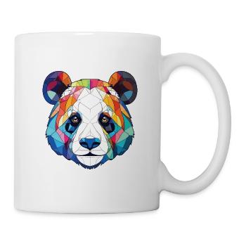 Panda Colorful Watercolor Animal Pet Illustration - Mug - white - Right