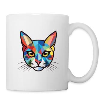 Chaton aquarelle colorée Animal animal de compagnie Illustration - Mug blanc - blanc - Droite