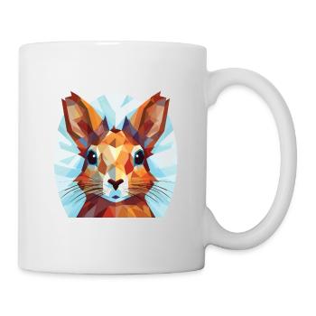 Squirrel Colorful Watercolor Animal Illustration - Mug - white - Right
