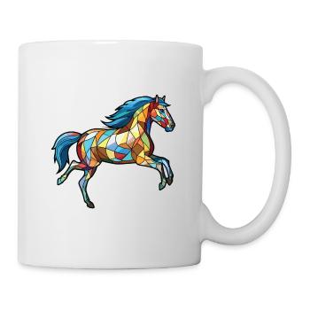 Horse Running Gallop Colorful Watercolor Animal - Mug - white - Right