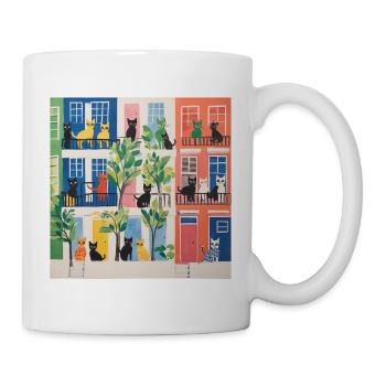 City Kittens Kitten Katze meow miau - Tasse - Weiß - Rechts