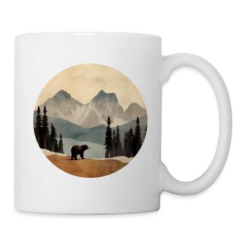 Bear in the mountains - Mug - white - Right