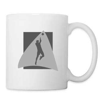 Volleyball player beach volleyball - Mug - white - Right