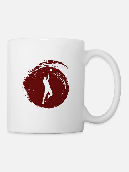 Volleyballer Volleyball - Tasse - Weiß