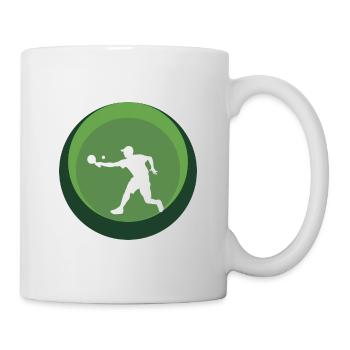 Joueur de pickleball - Mug blanc - blanc - Droite
