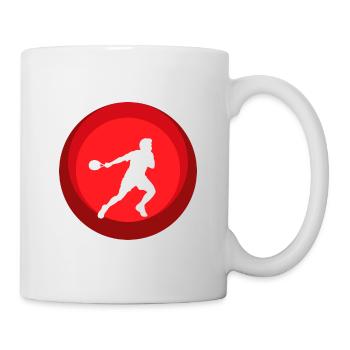 Raquette Joueur de squash Joueur de squash - Mug blanc - blanc - Droite