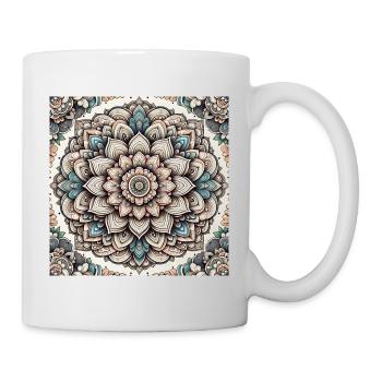 Mandala - Tasse - Weiß - Rechts