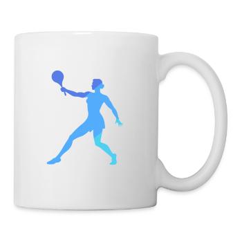 Beachtennis Beachball Strandtennis - Tasse - Weiß - Rechts