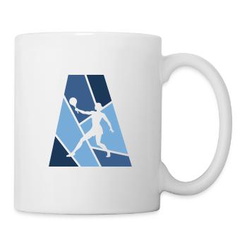 Tennis de plage Joueur de tennis de plage - Mug blanc - blanc - Droite