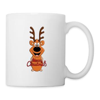 WEIHNACHTEN - REH - RENTIER - MERRY CHRISTMAS - Tasse - Weiß - Rechts