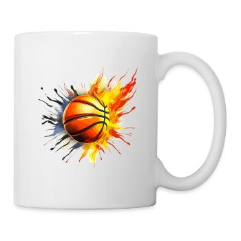 Stilvoller Basketball - Tasse - Weiß - Rechts