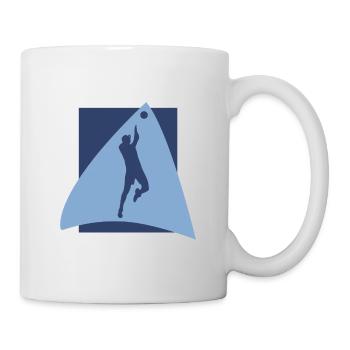Volleyballer Beach - Tasse - Weiß - Rechts