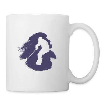 Hockey sur glace Rondelle de hockey sur glace - Mug blanc - blanc - Droite