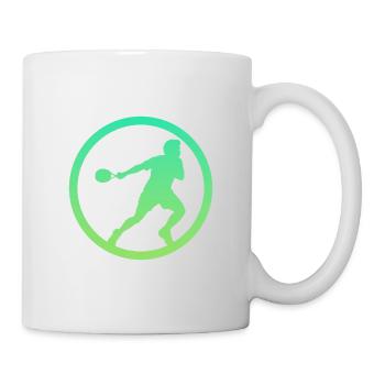 Joueur de squash Raquette Squash - Mug blanc - blanc - Droite