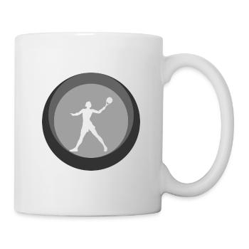 Tennis de plage Joueurs de beach tennis - Mug blanc - blanc - Droite