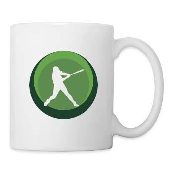 Joueur de softball lanceur de baseball - Mug blanc - blanc - Droite