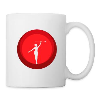 Gymnastique de tournage de barres virevoltantes - Mug blanc - blanc - Droite